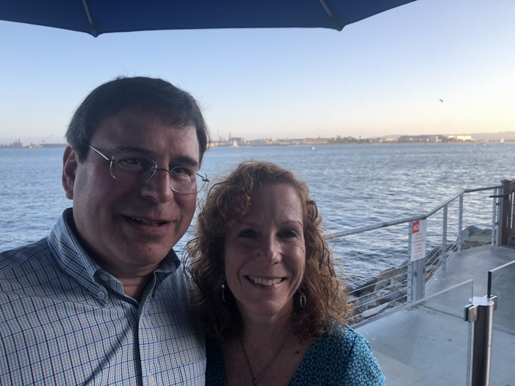 Dinner overlooking the bay.